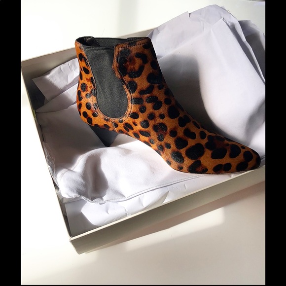 Joie Barleena leopard calf hair CHELSEA ankle bootie - Picture 12 of 16
